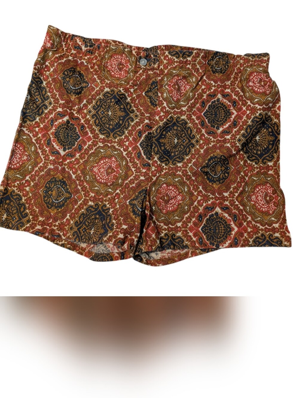 Vintage 1960s 1970s Men’s Swim Trunks Medallion Paisley Boho Retro Board Shorts
